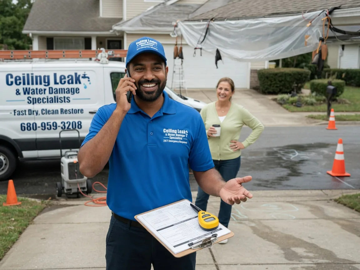 Ceiling Leak Cleanup Tarpley, TX FAQs